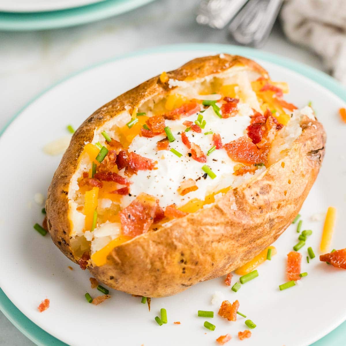 Air Fryer Baked Potato {Tried and True Method!}