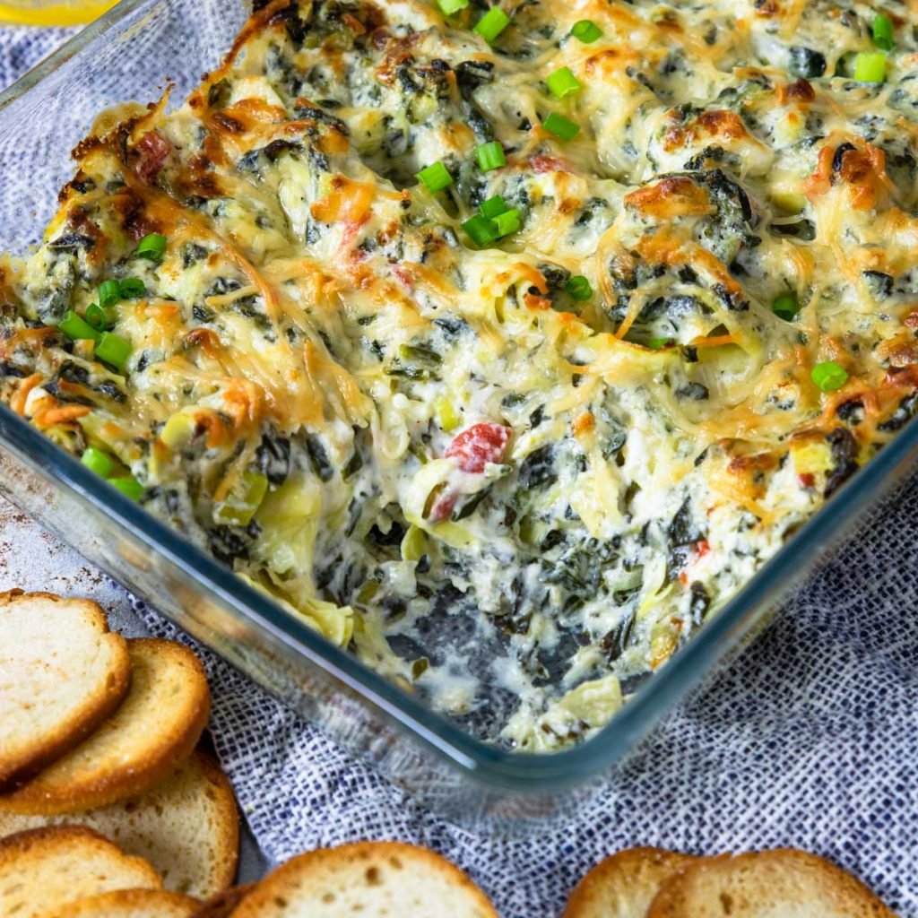 Amazing Baked Spinach Artichoke Dip
