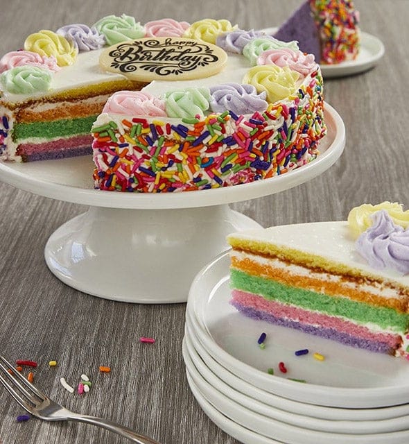 Bake Me a Wish! Happy Birthday Rainbow Cake