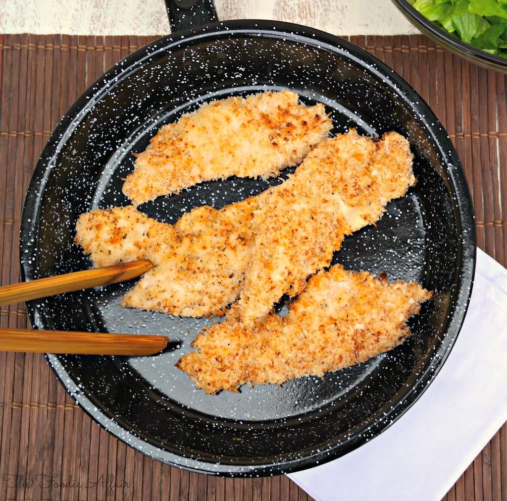 Baked Chicken Tenders Lightly Coated with Panko Flakes