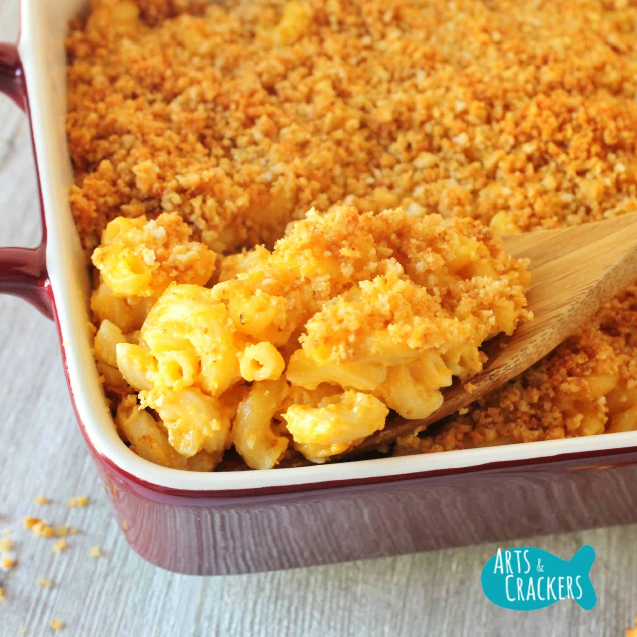 Baked Macaroni and Cheese with Cheesy Crumb Topping Recipe