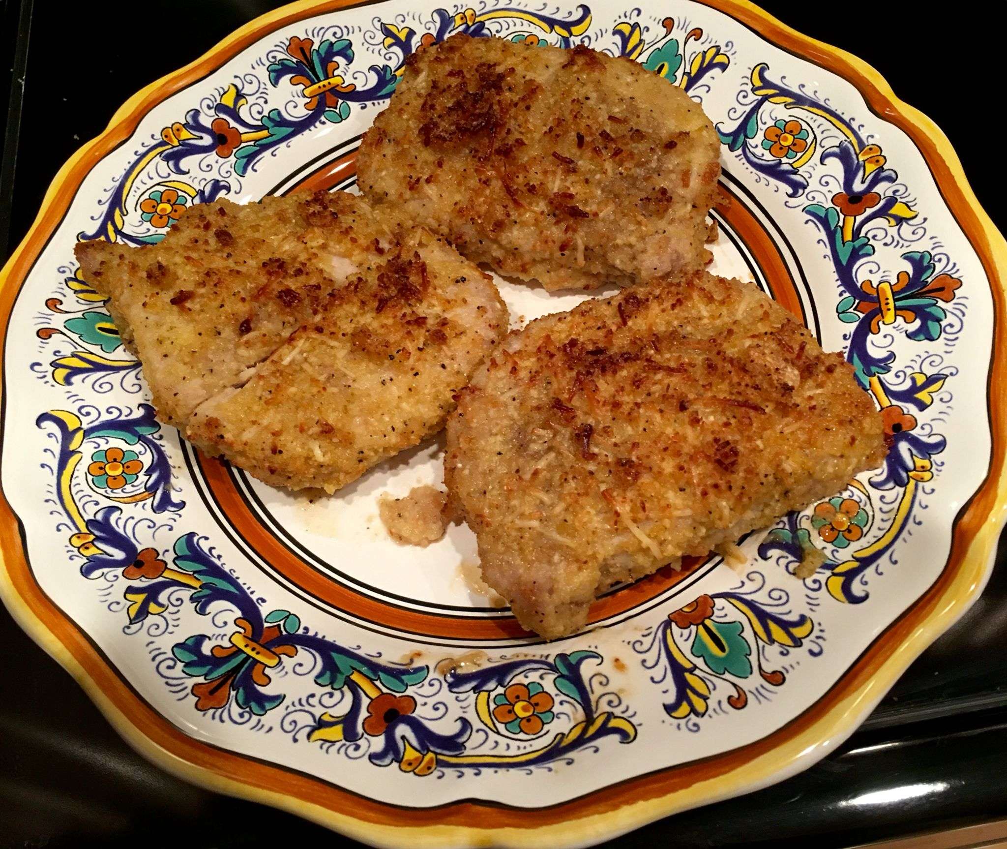 baked parmesan crusted pork chops with mayo