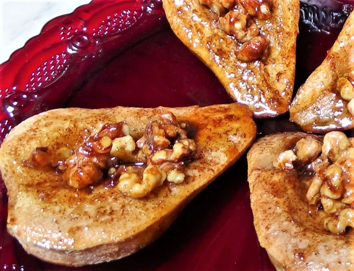 Baked Pears with Brown Sugar and Brandy