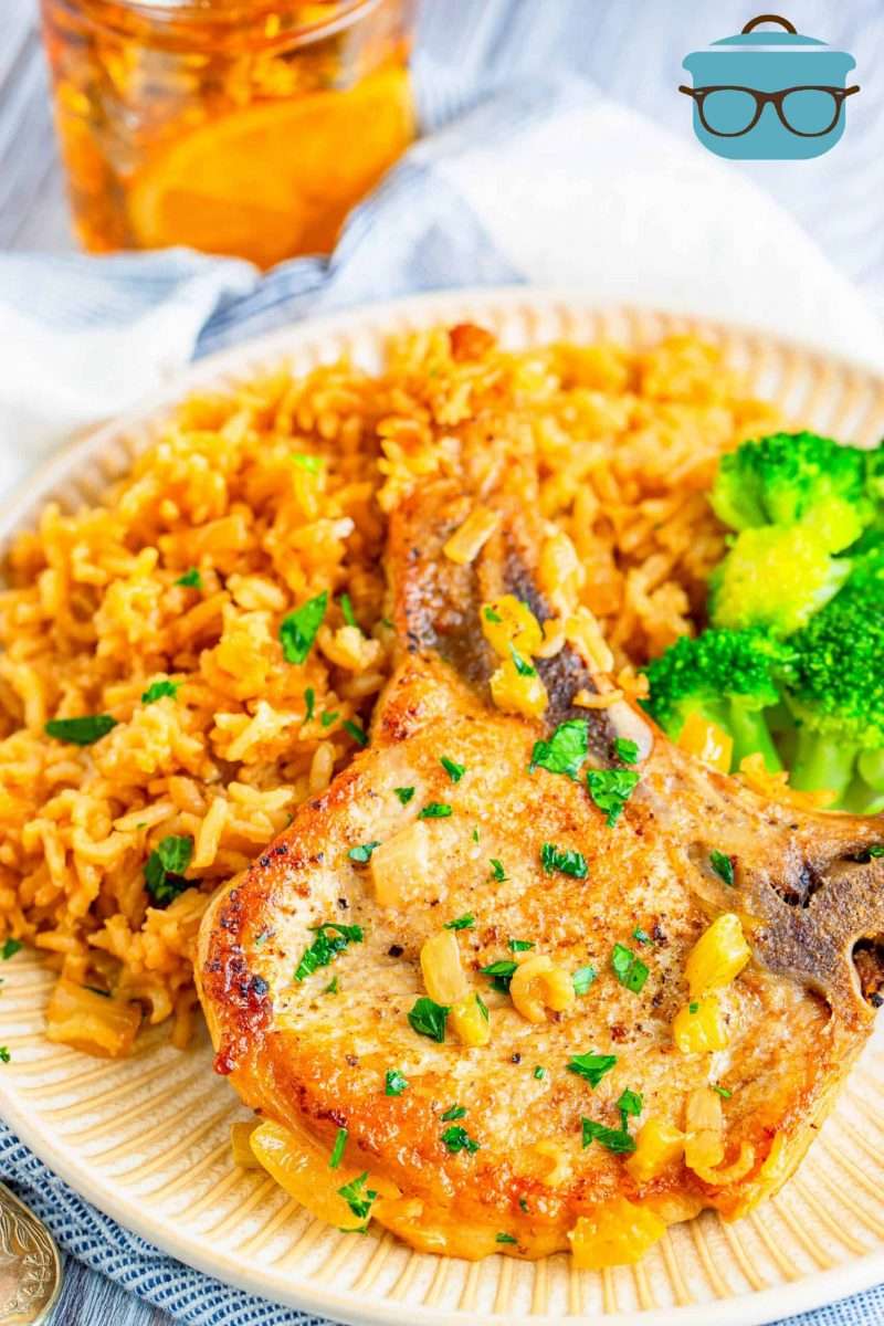 BAKED PORK CHOPS AND RICE