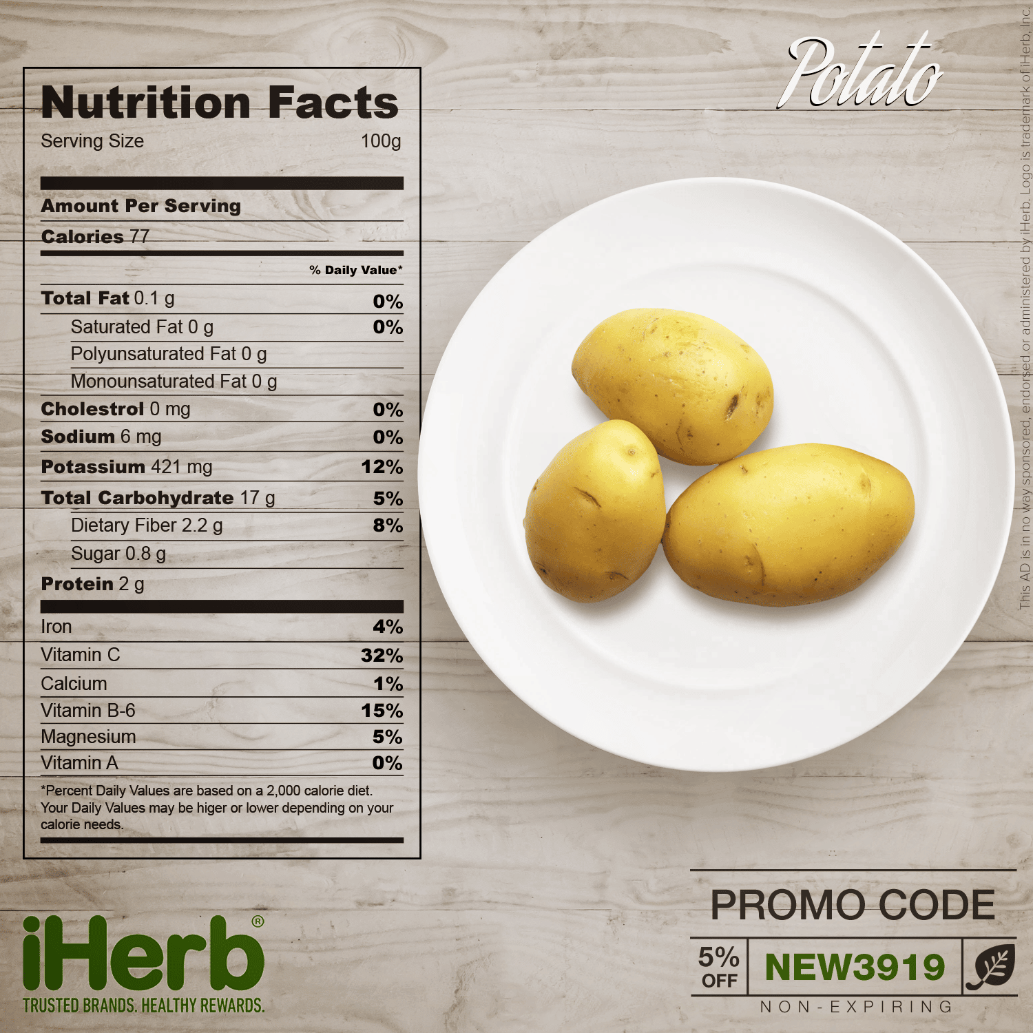 Baked Potatoes Nutrition Facts Usda