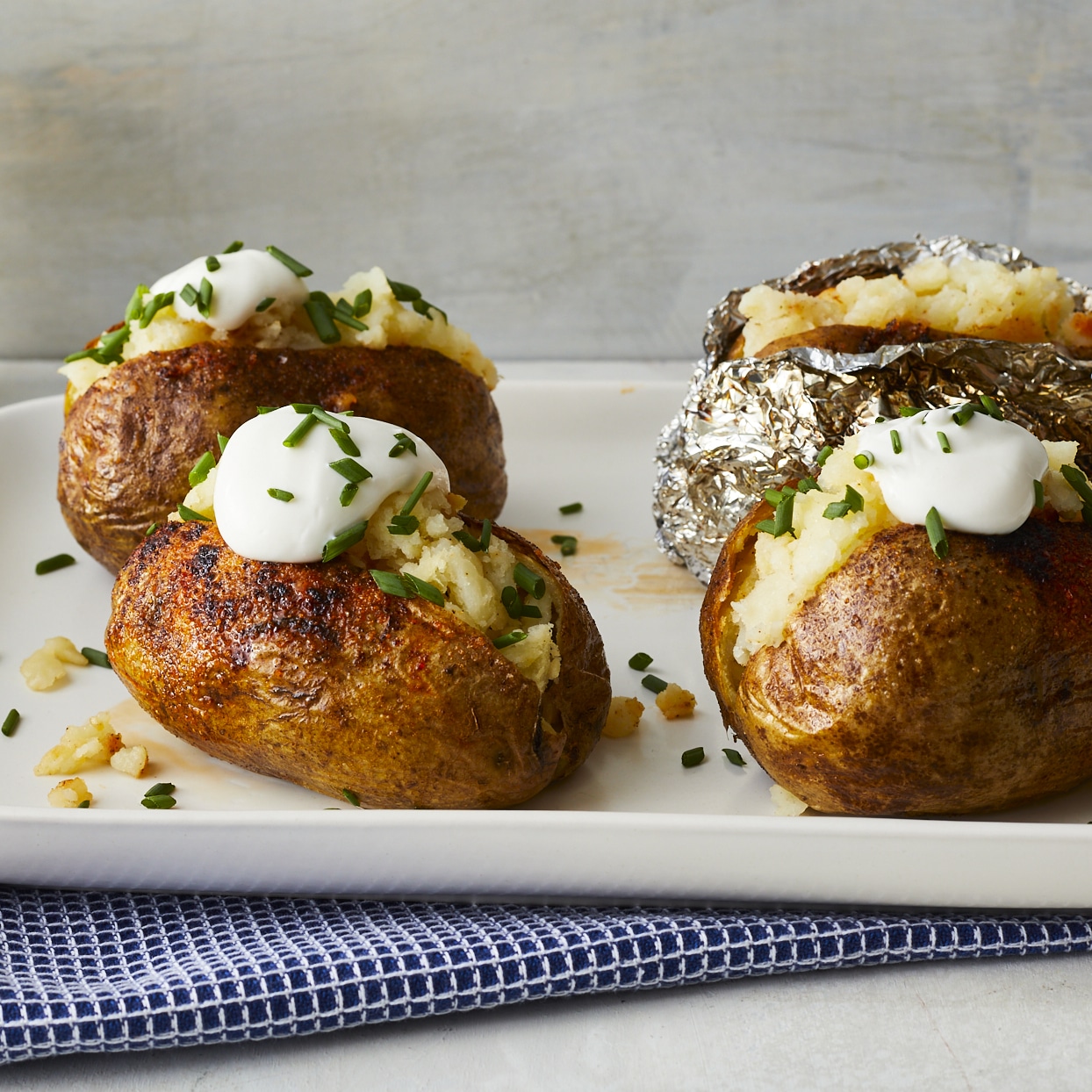 Baked Potatoes on the Grill Recipe