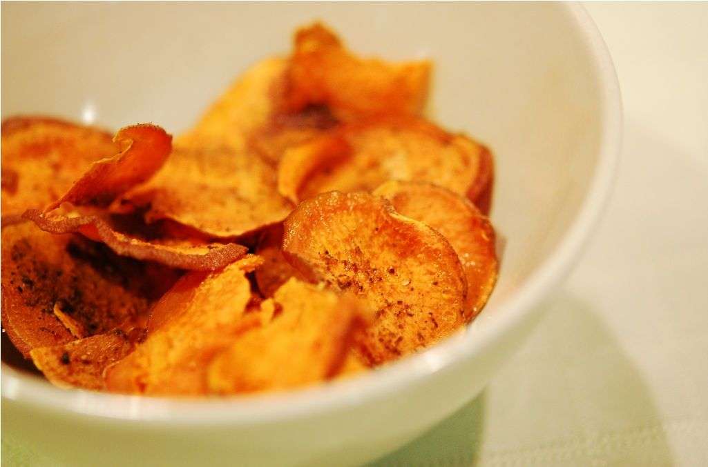 Baked Sweet Potato Chips (Low