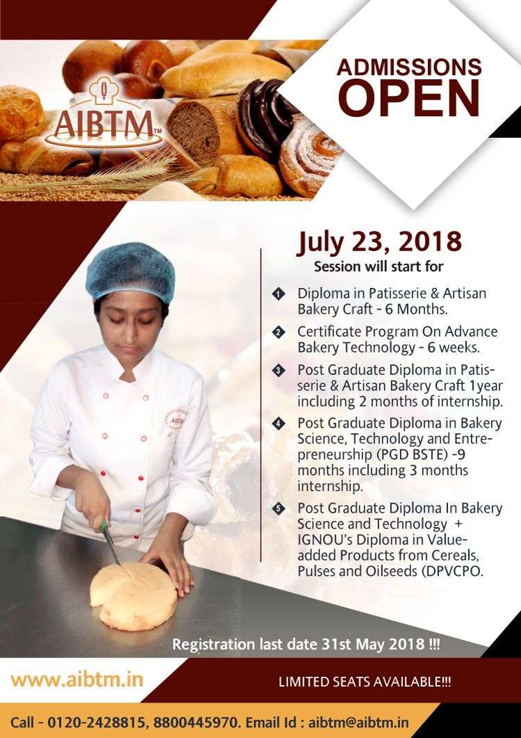 Become Certified Baker by joining #Diploma #PGDiploma #AdvanceDiploma # ...