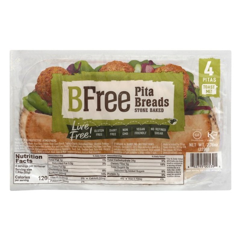 BFree Pita Breads, Stone Baked (1.94 oz)