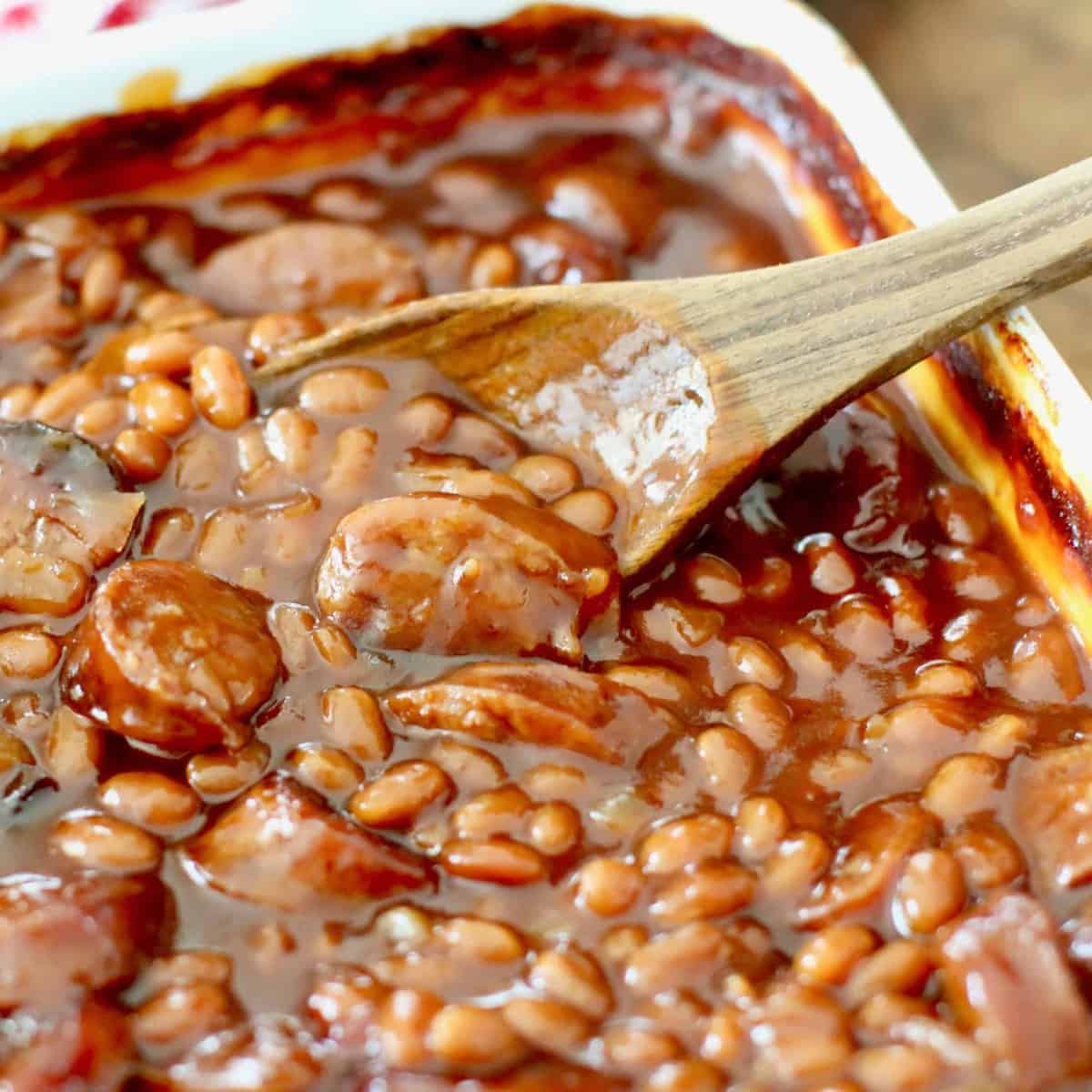 Bushs baked beans with sausage recipe