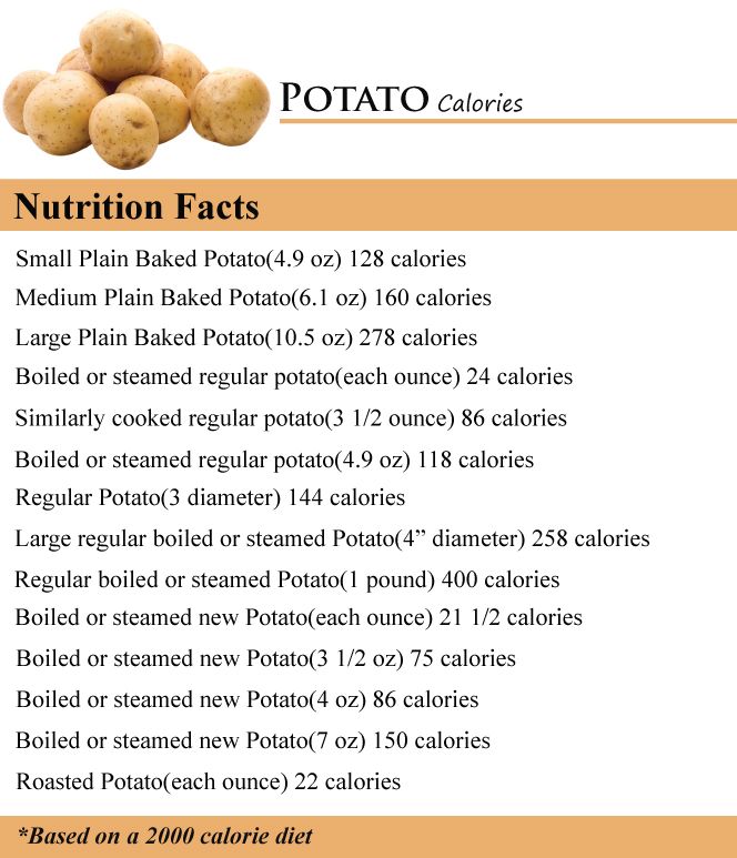 calories in large baked potato