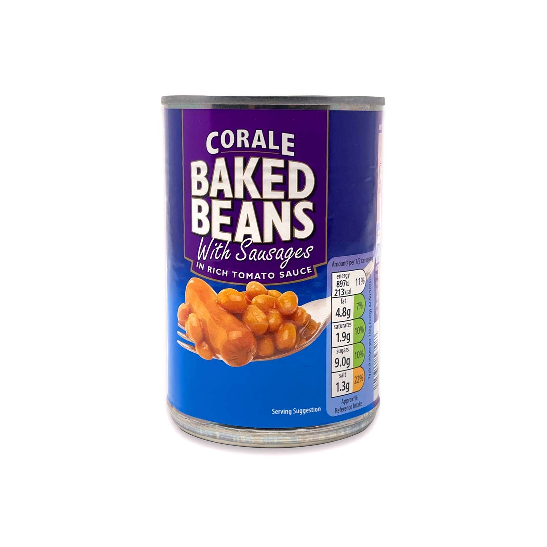 Corale Baked Beans With Sausages 420g