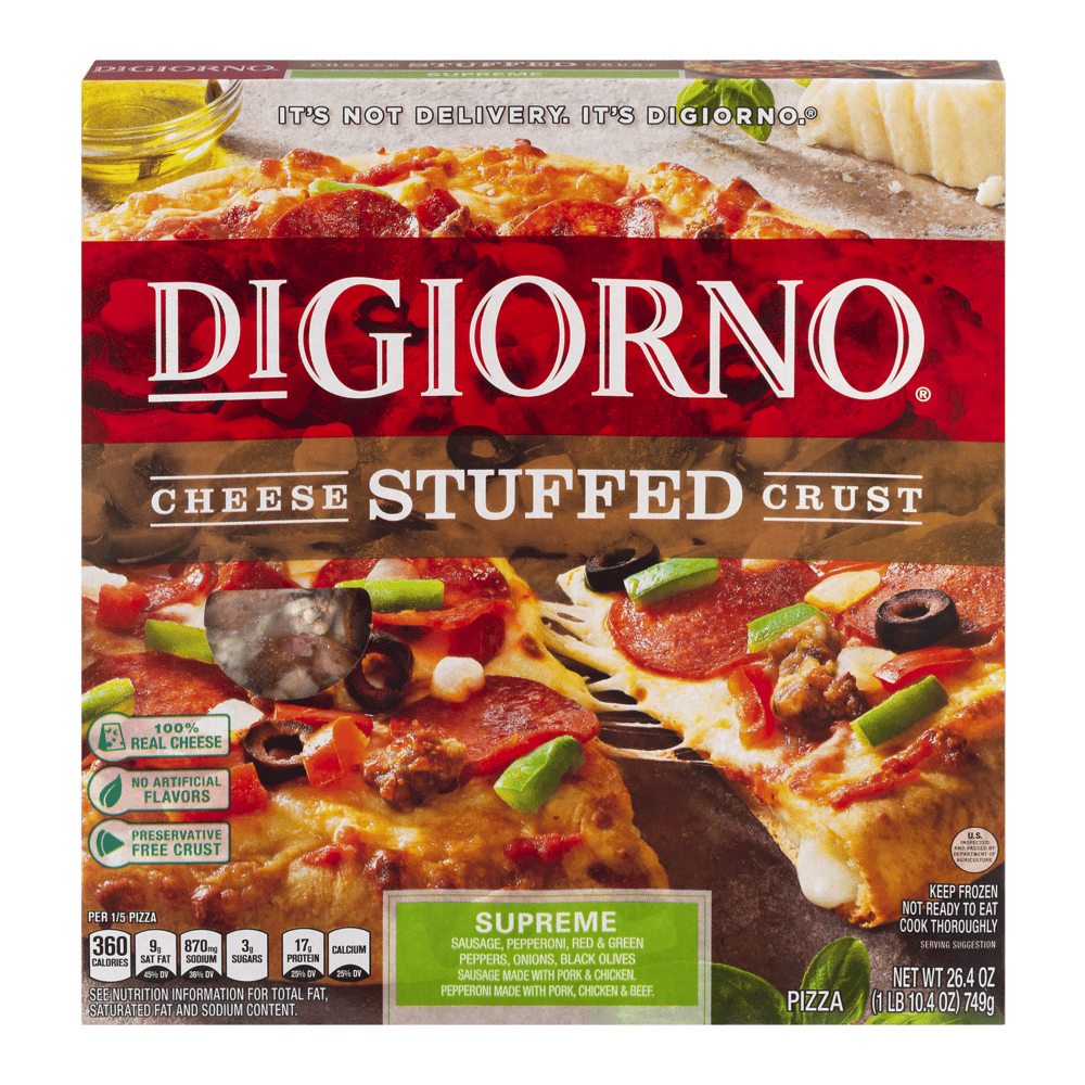 DiGiorno Cheese Stuffed Crust Supreme Pizza 26.4oz Box