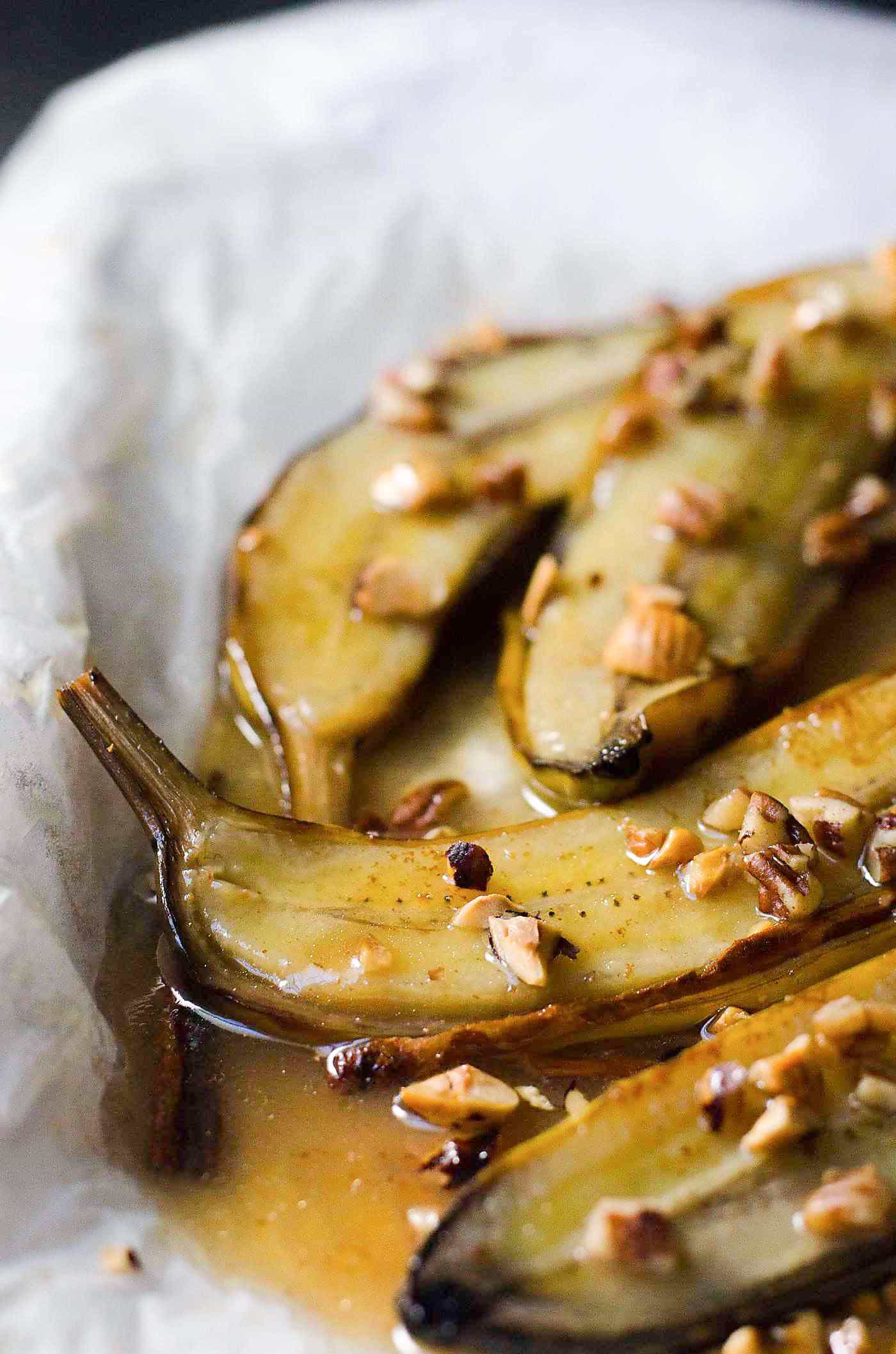 Easy Brown Butter Baked Bananas Foster