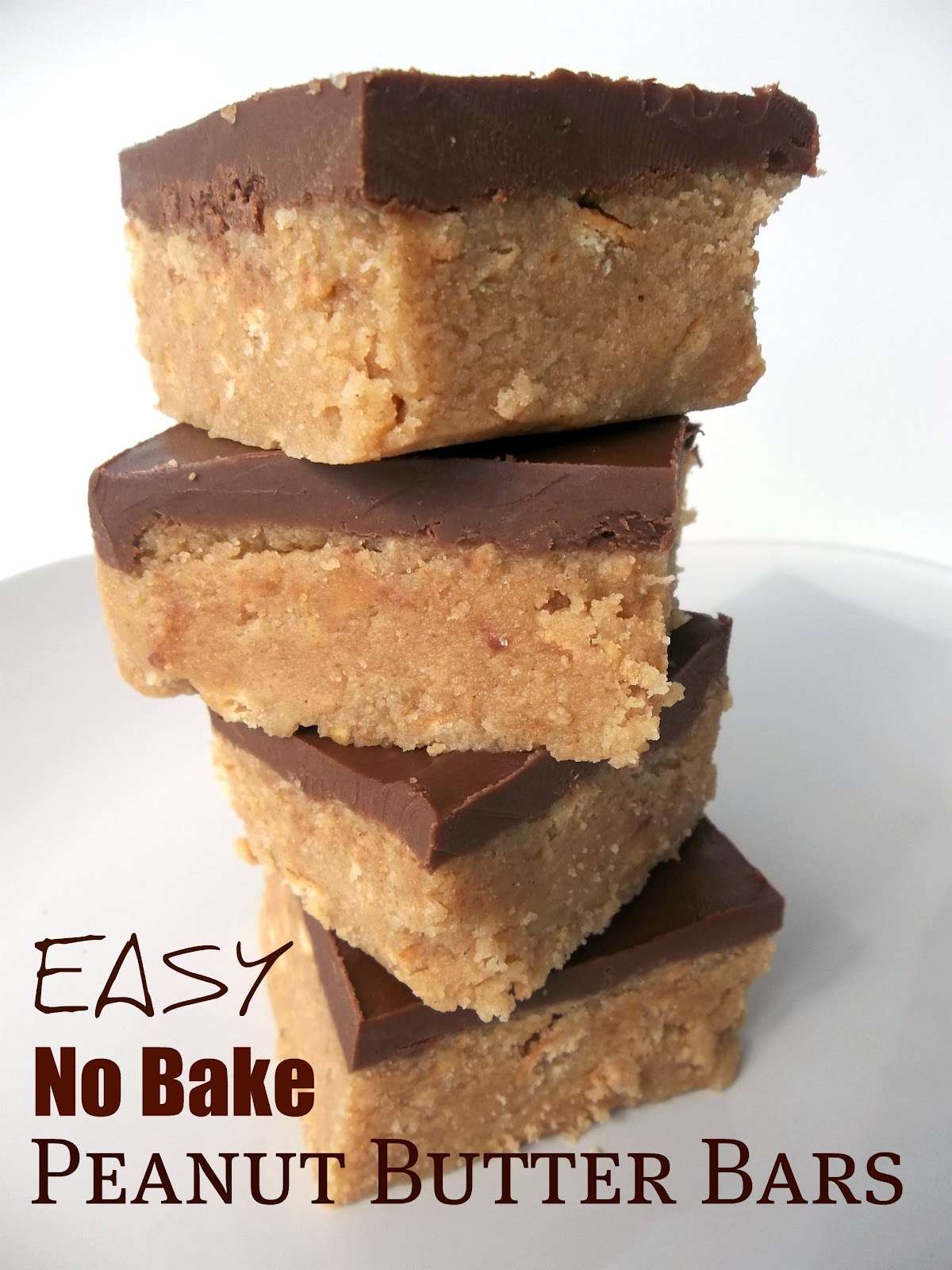 Easy No Bake Peanut Butter Bars Recipe