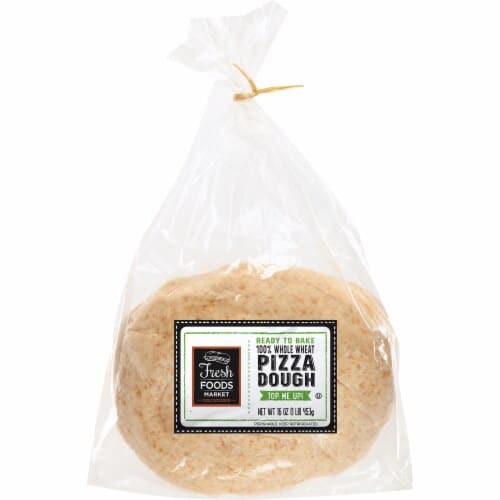 Fresh Foods Market 100% Whole Wheat Ready to Bake Pizza Dough, 16 oz ...