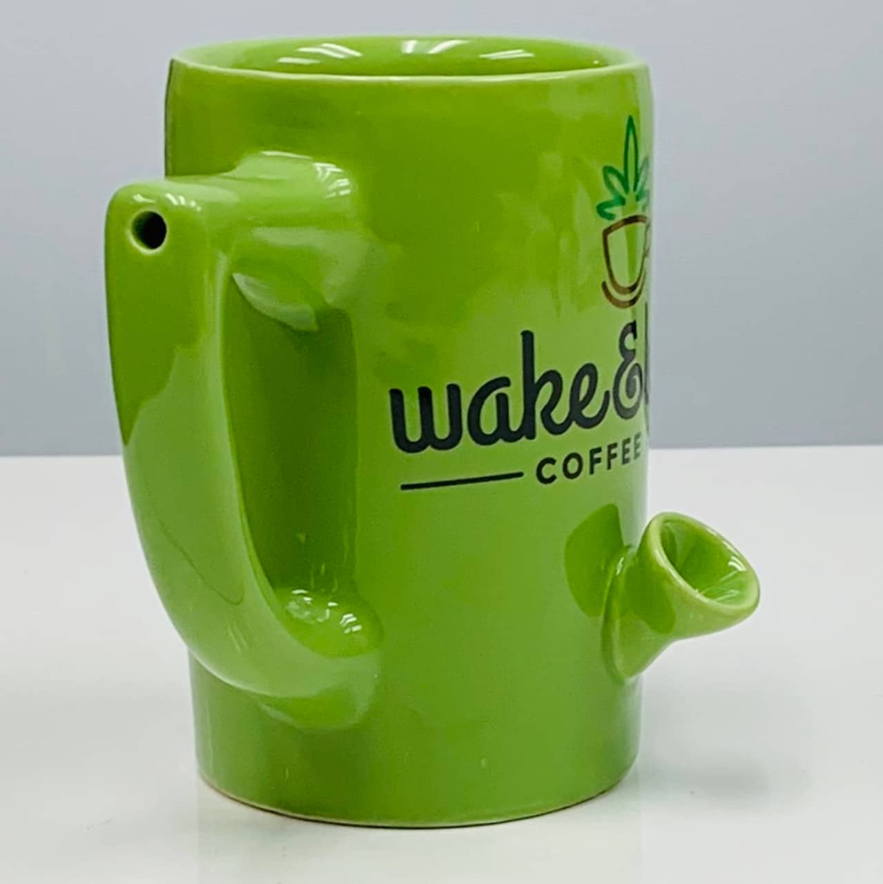 Green " Wake &  Bake Coffee Co"  Mug