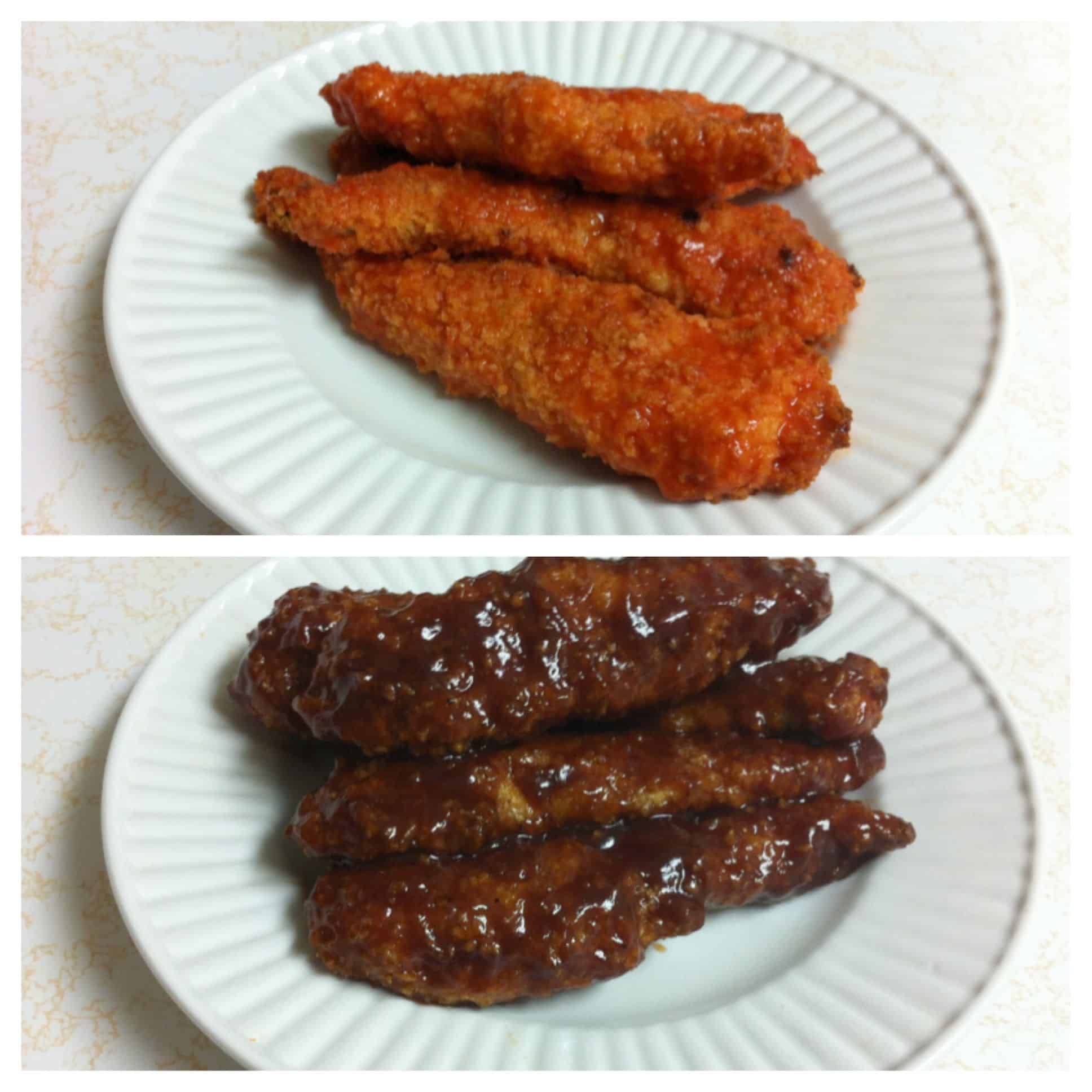 How to Make Baked BBQ &  Buffalo Chicken Strips