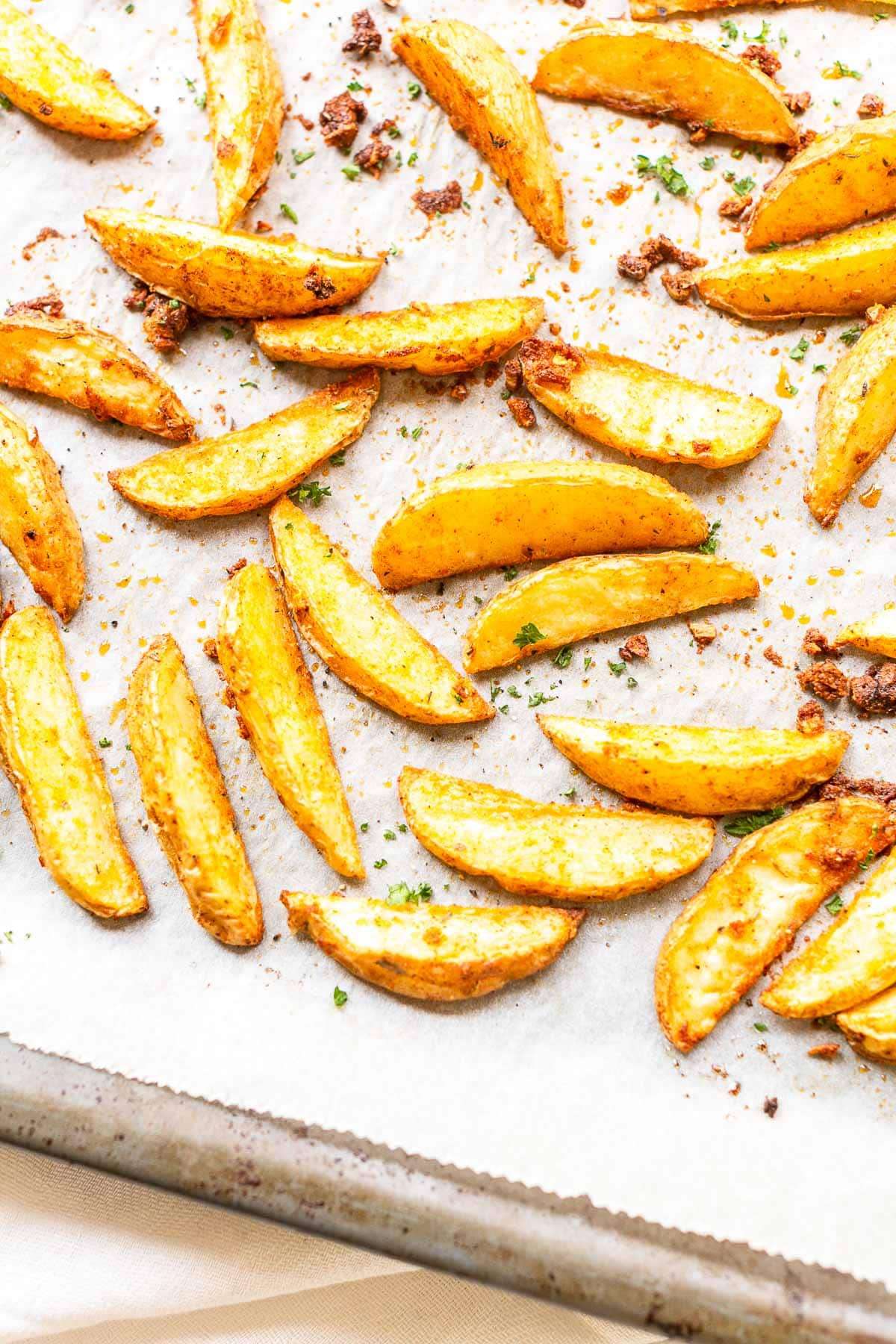How To Make Oven Baked Potato Wedges