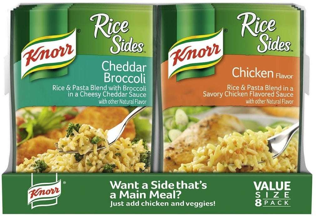 Knorr Cheddar Broccoli and Chicken Rice Sides, 8 pcs ...