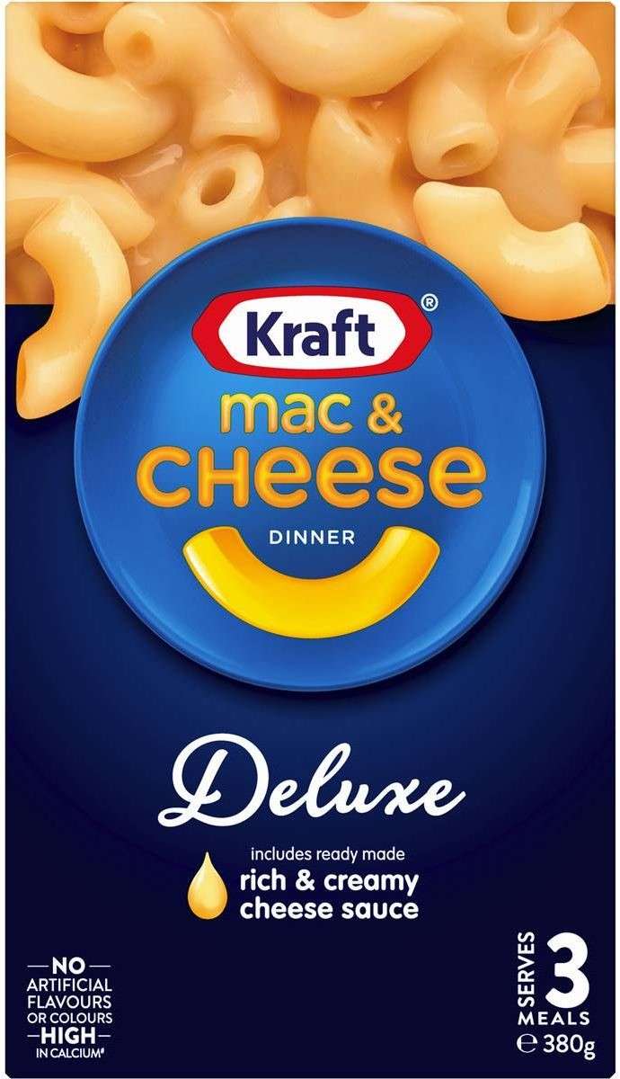 Kraft Mac &  Cheese Deluxe 380g  Lazy Food Reviews