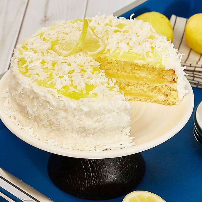 Lemon Coconut Happy Birthday Cake
