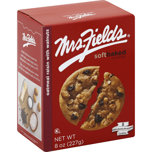 Mrs Fields Cookies, Soft Baked, Oatmeal Raisin with Walnuts