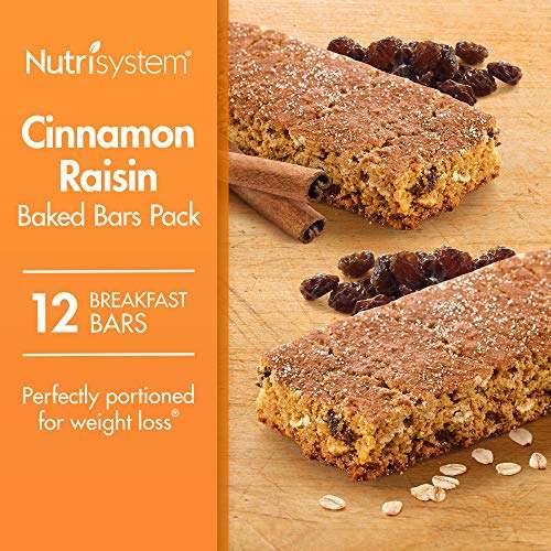 Nutrisystem® Cinnamon Raisin Baked Bars Pack, 12 Count Bars
