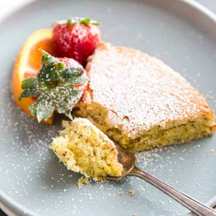 Orange Poppyseed Almond Flour Cake