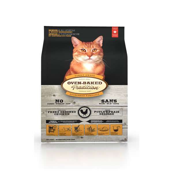 Oven Baked Tradition Senior Cat Food &  Weight Management ...