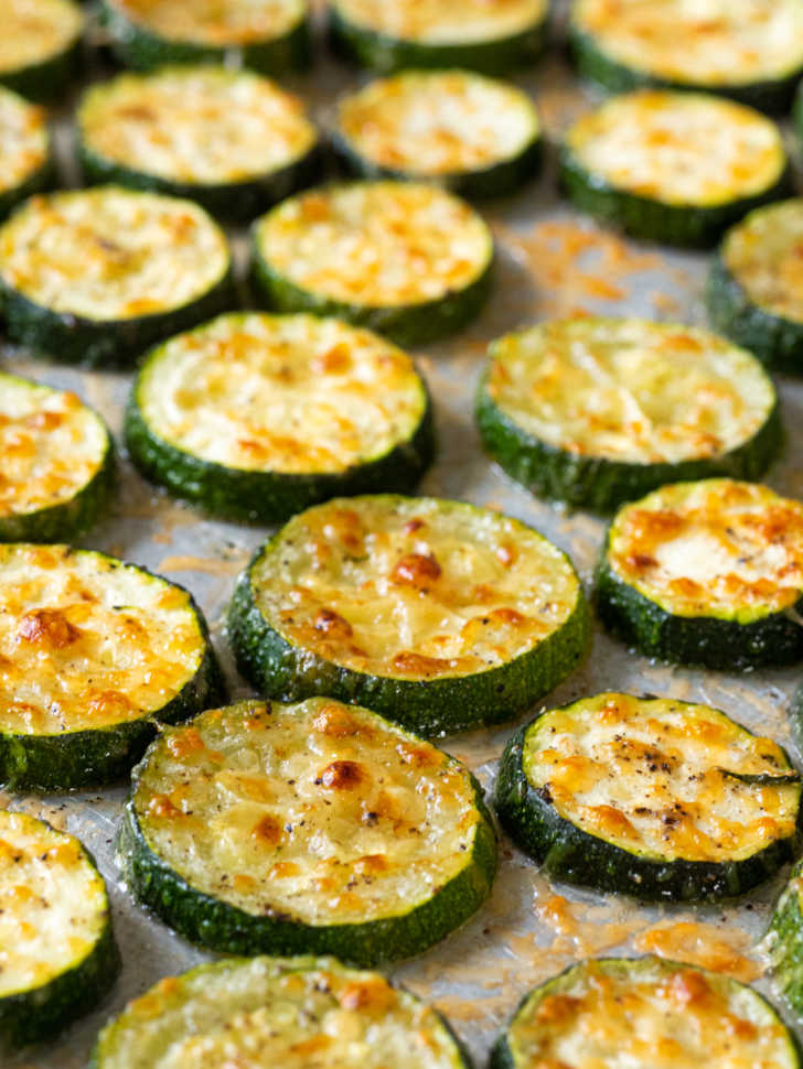 Oven Roasted Parmesan Zucchini