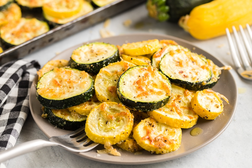 Oven Roasted Zucchini and Squash