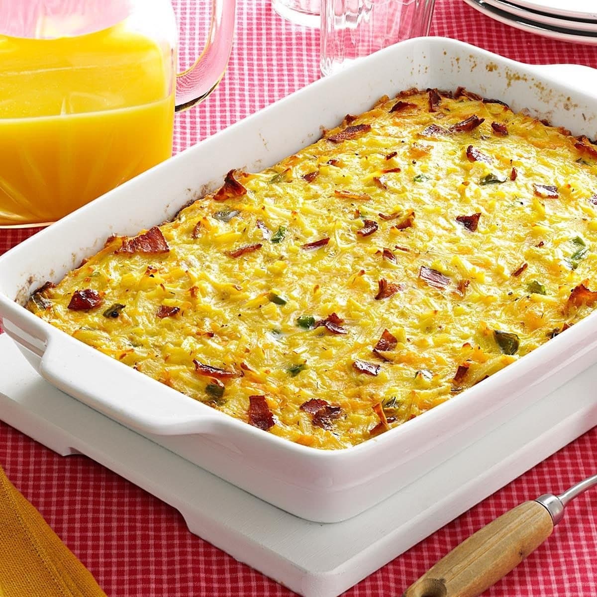 Overnight Egg And Hash Brown Casserole
