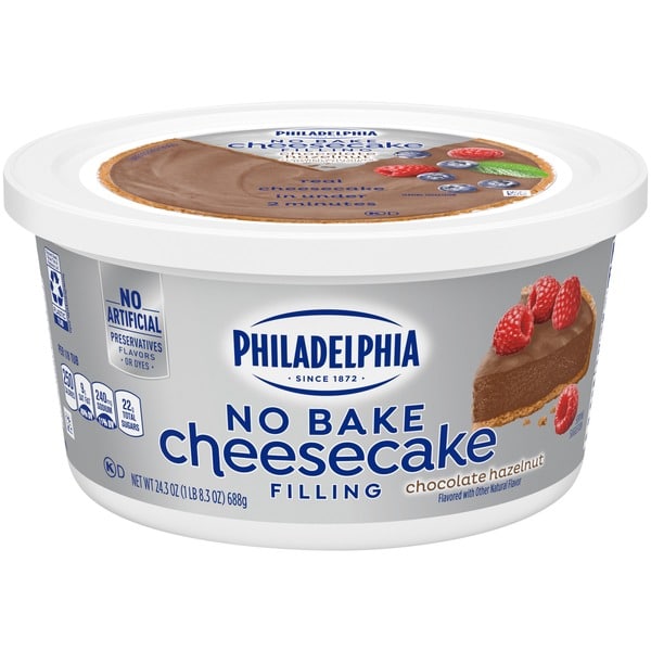 Philadelphia No Bake Chocolate Hazelnut Cheesecake Filling (24.3 oz ...