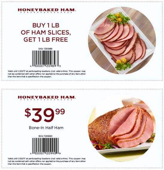 Pinned January 17th: Second lb of ham #FREE at #HoneyBaked Ham ...