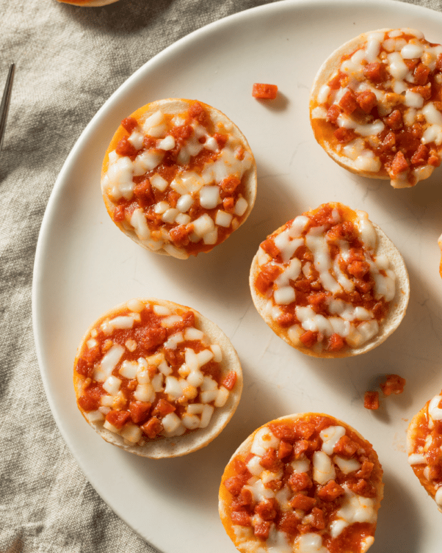 Pizza Bagel Bites in the Microwave  Steamy Kitchen Recipes Giveaways