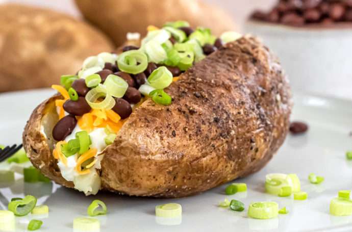 Recipe: Loaded Baked Potato With Black Beans â Health Essentials from ...