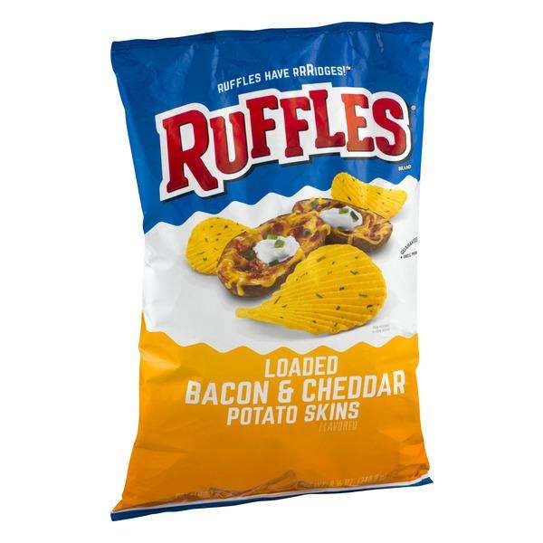 Ruffles Potato Chips Loaded Bacon and Cheddar Potato Skins ...