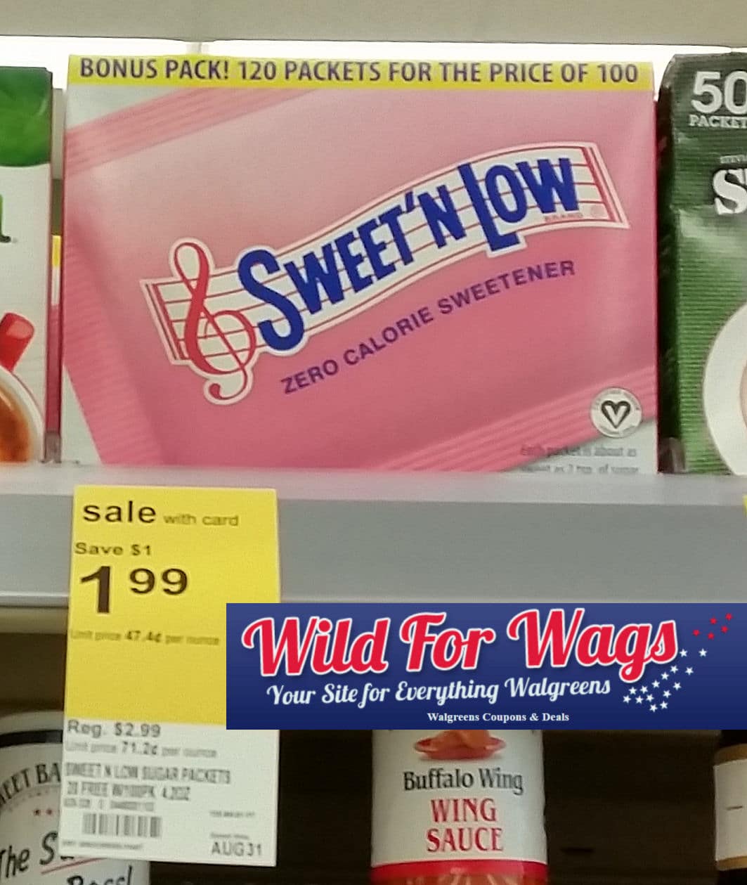 Sweet n Low $1.48 Each!