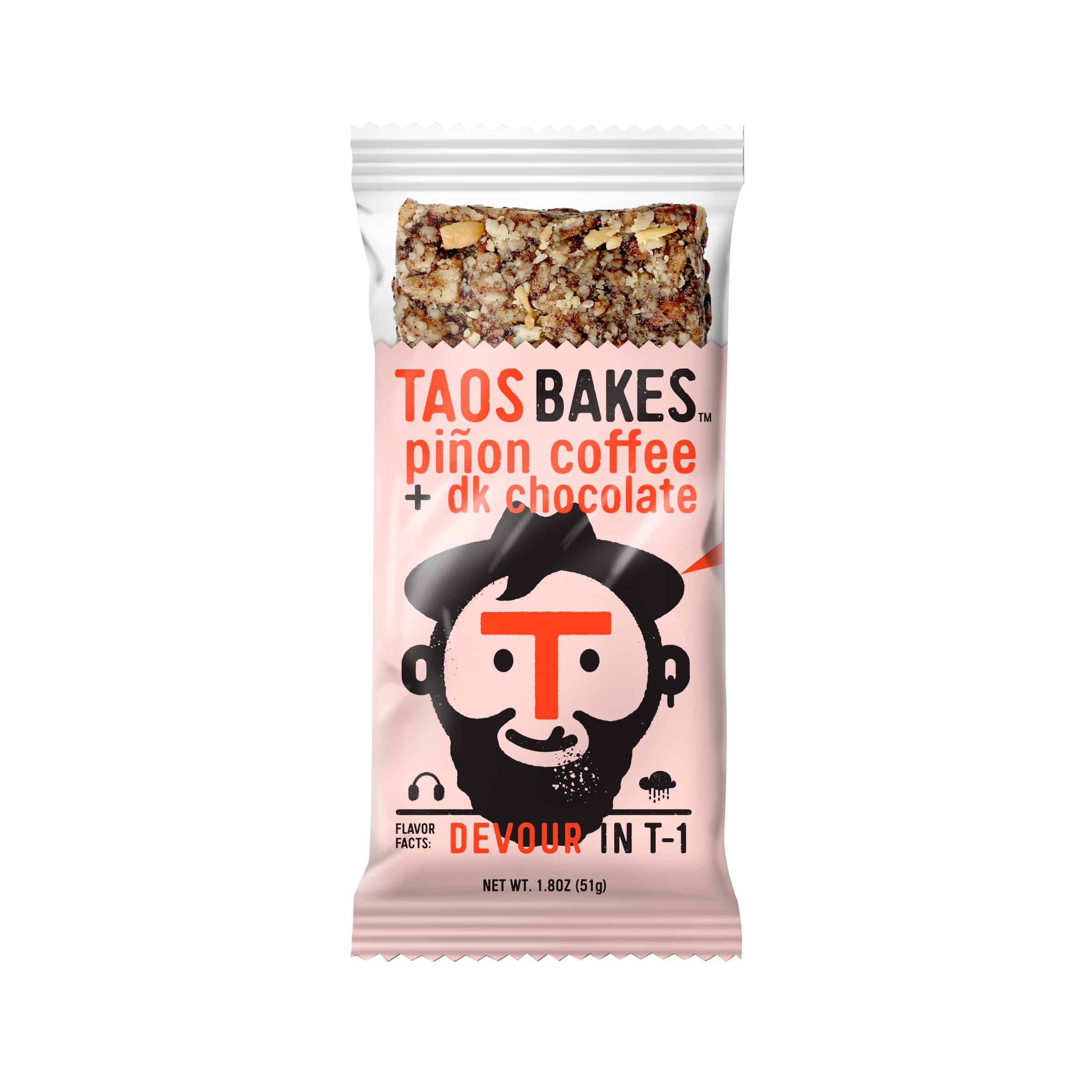 Taos Bakes Energy Bar, Pinon Coffee
