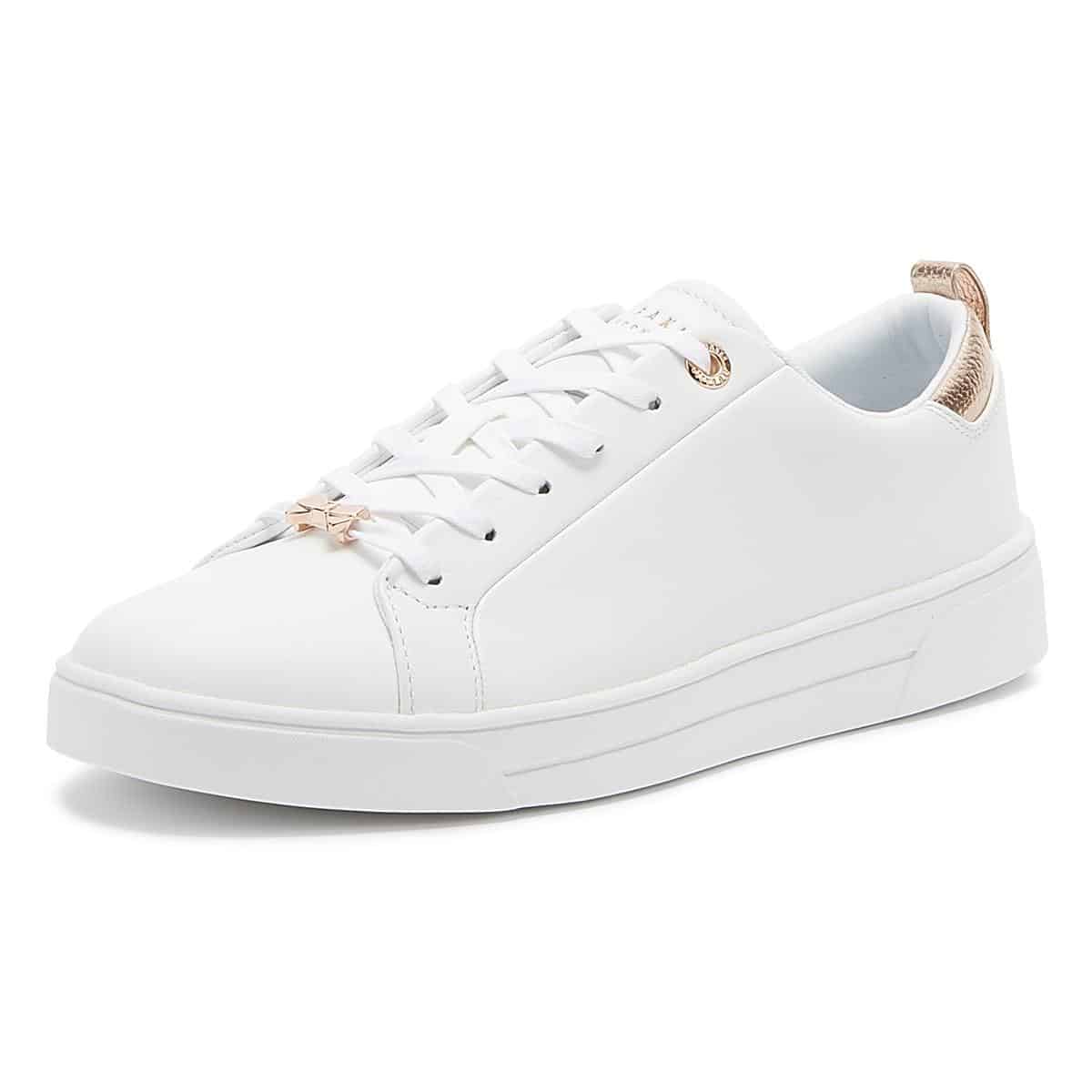 Ted Baker Gielli White Leather Womens Trainers