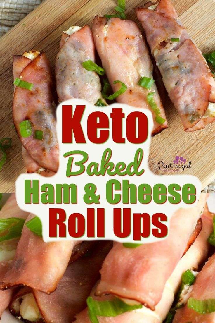 These Keto Easy Baked Ham and Cream Cheese Roll Ups are SO ...