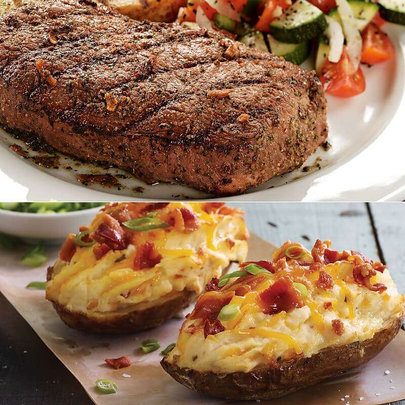 Top Sirloin Steaks and Twice Baked Potatoes : Kansas City Steaks