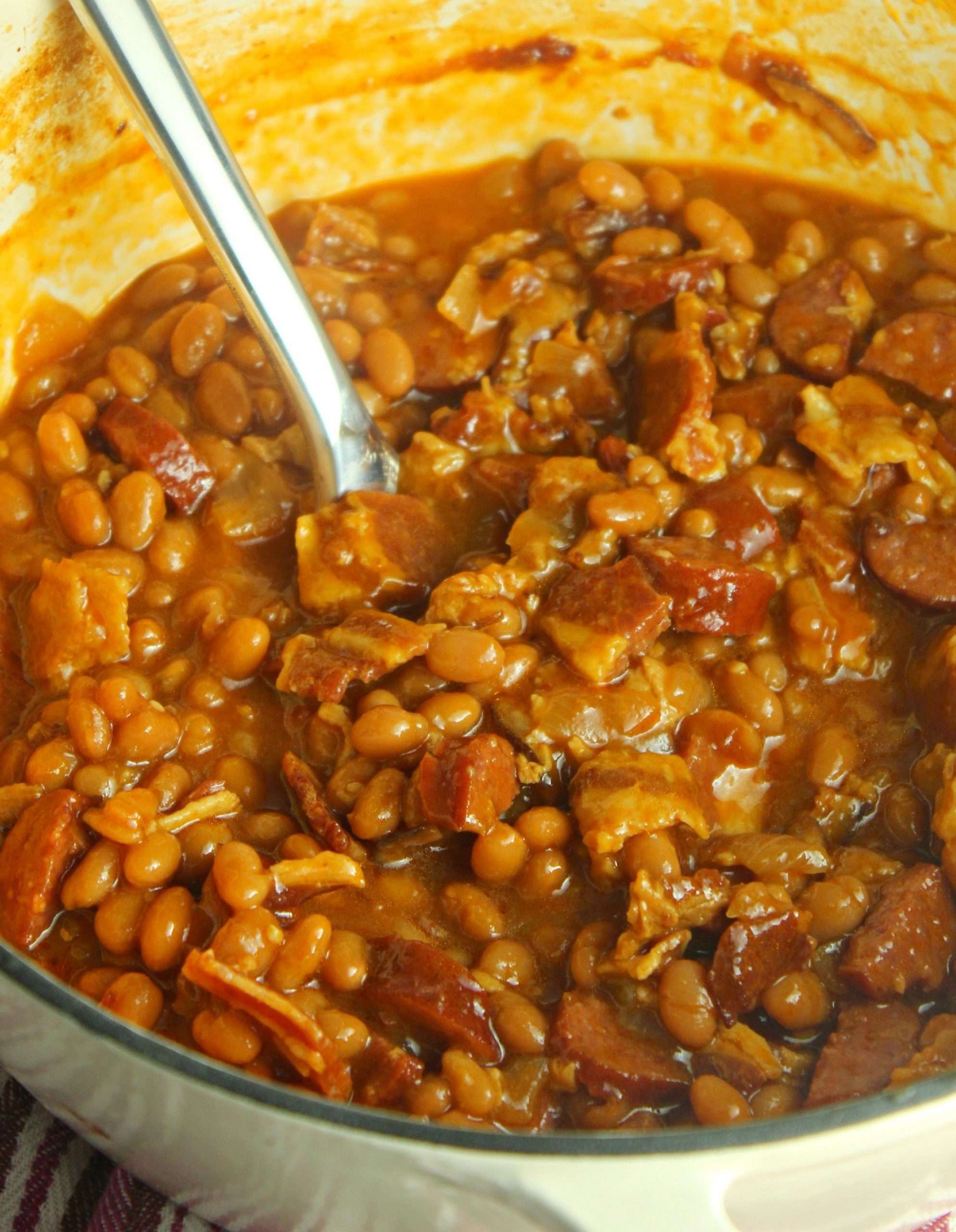 Ultimate Baked Beans with Smoked Sausage