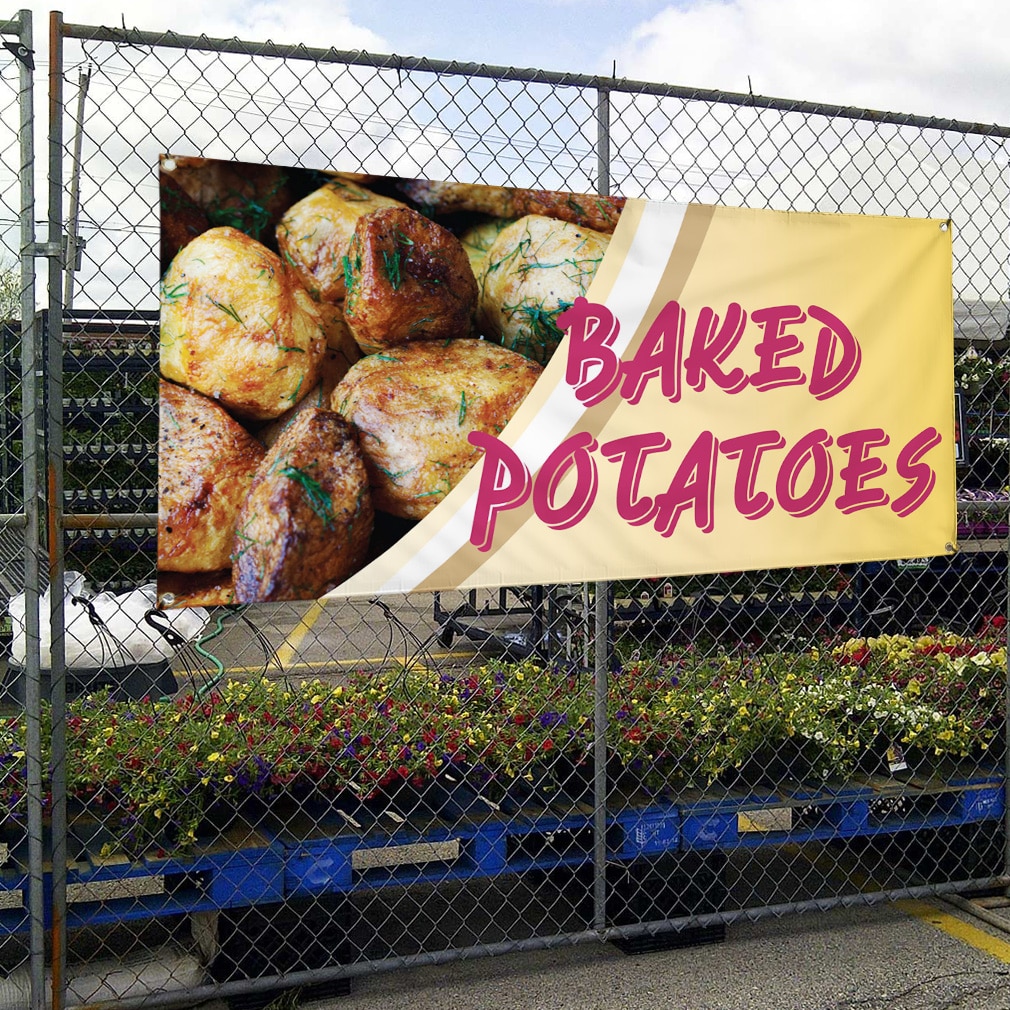 Vinyl Banner Multiple Options Baked Potatoes Food Fair Truck Restaurant ...